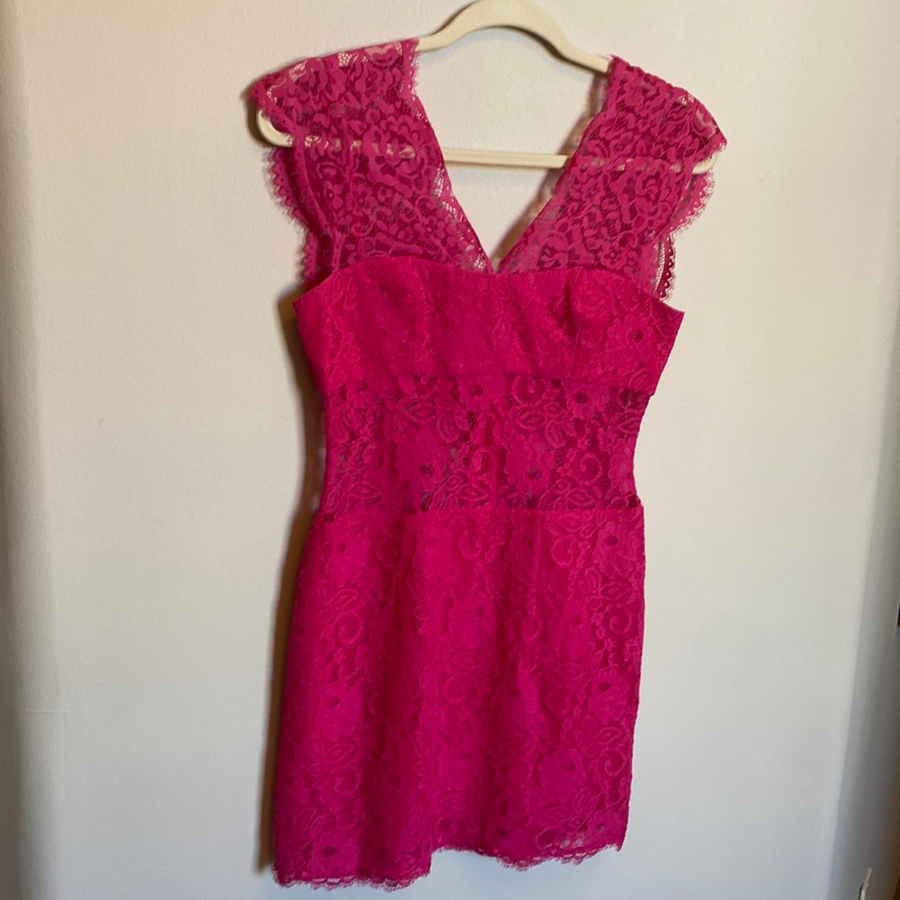 BCBG lace cocktail dress